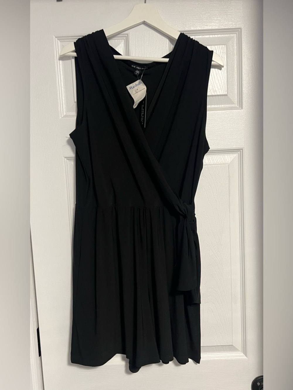 Nik and Nash - Black Sleeveless Wrap Romper